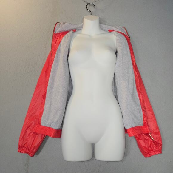 Bernardo Medium Full Face Zipper Hood Nylon Jacket Windbreaker Coral Outdoors - Picture 8 of 14